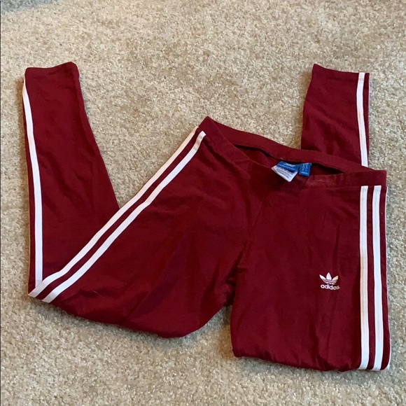 Adidas Leggings Power Berry White Small 